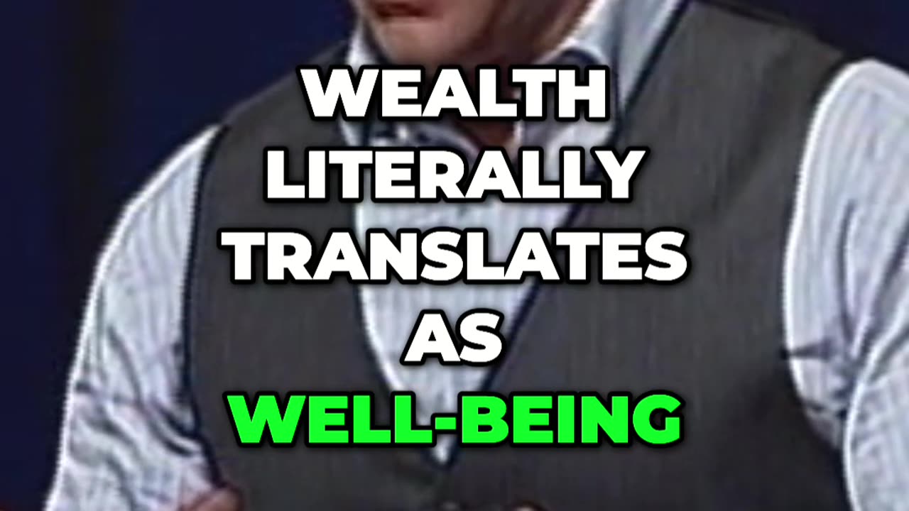 Wealth is Well-being: Harmony Over Balance