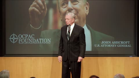 US Attorney General John Ashcroft Addresses OCPAC Foundation