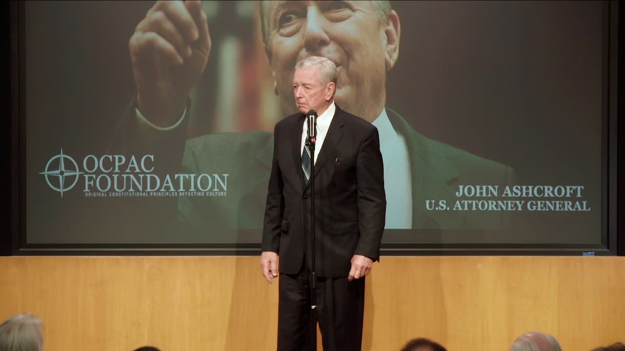 US Attorney General John Ashcroft Addresses OCPAC Foundation