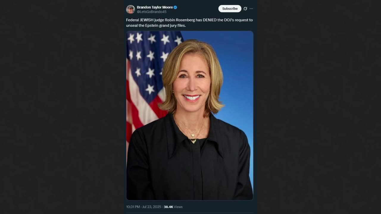 Judge Robin Rosenberg Blocking The Epstein Files - Every Single Time?