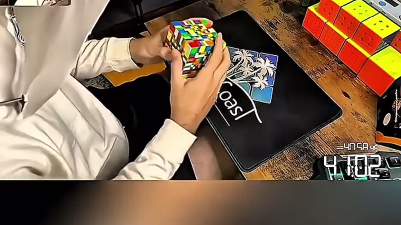 🤯🔮 Watch A Genius Solve An 11x11 Rubiks Cube Blindfolded! Amazing Puzzle | FeedMyCuriosity