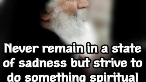 Saint Paisios - never remain in a state of sadness #StPaisios #elders #monastaic #shorts