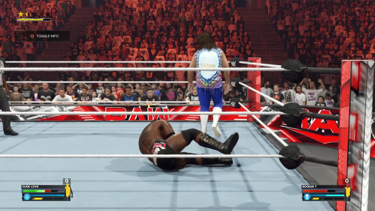 Dude Love VS Booker T at Raw Season 1 Episode 14