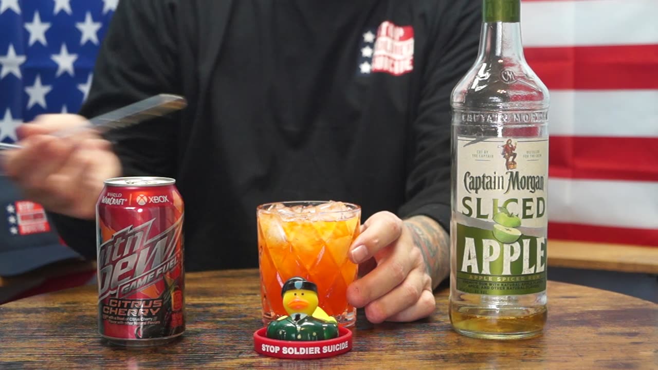 James Alexander - Captain Morgan Sliced Apple Rum & Mtn Dew Gamefuel Cherry Citrus Soda