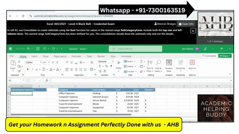 Excel 365/2021 Level 4 Black Belt Certification Exam Guide | Credential Test Prep SIMnet Training