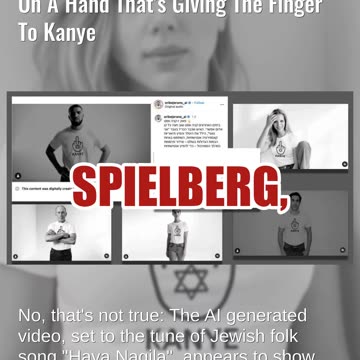 Fact Check: AI Ad Shows Celebrities In T-Shirt With Star Of David On Hand Giving The Finger To Kanye