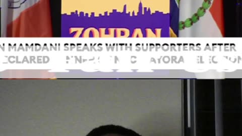 Zohran Mamdani victory speech after being declared winner in New York Mayoral race