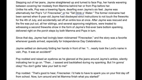Saddle Sore - Chapter 1 Conservative Christian Farm Girl Spankig Story