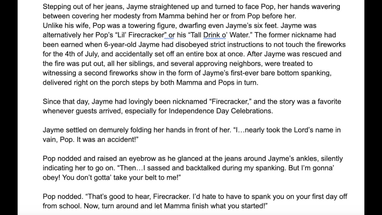 Saddle Sore - Chapter 1 Conservative Christian Farm Girl Spankig Story