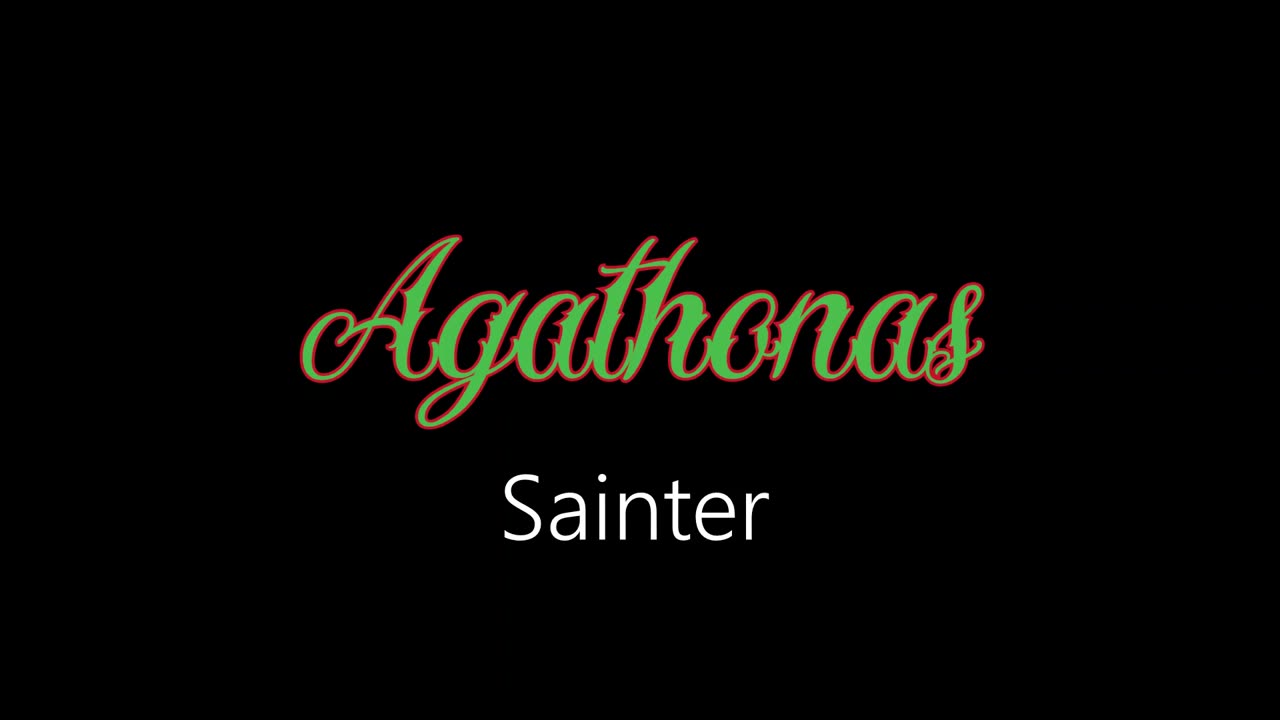 Agathonas ¦ Sainter (official audio)