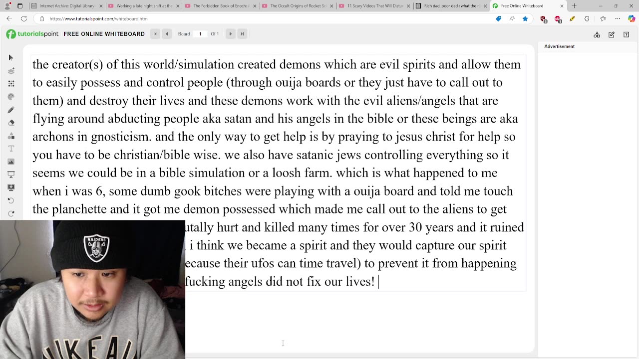 the evil bitch creator(s) of this world/simulation created demons and evil aliens
