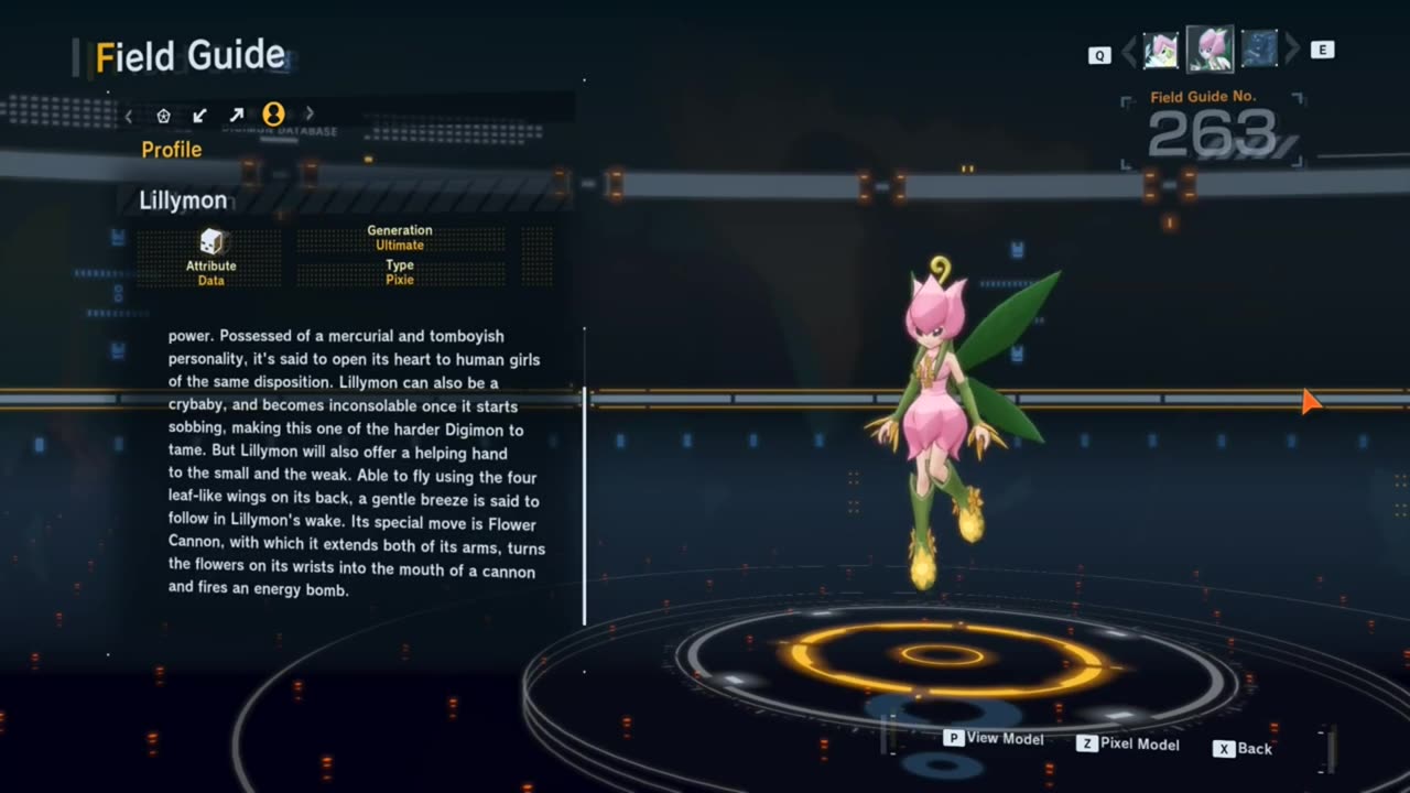 lillymon update dlc (2) all digivolution/de-digivolution/profile Digimon Story Time Stranger