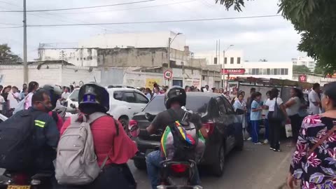 Protesta en la Crisanto Luque