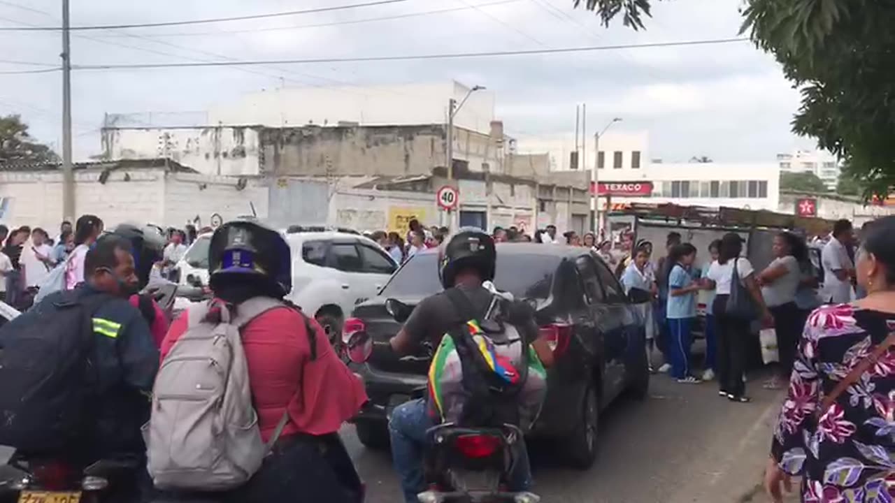 Protesta en la Crisanto Luque