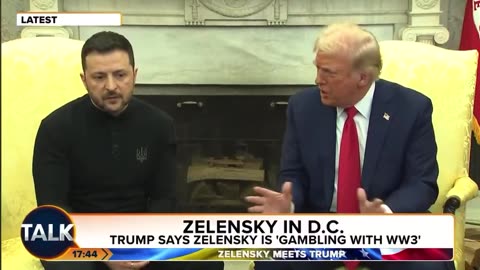 Donald Trump effectively kicked Zelensky out of the White House