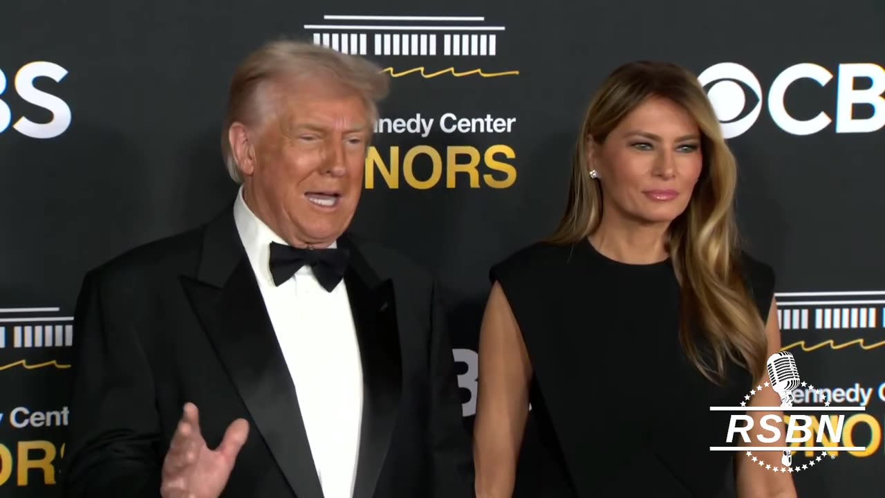 WATCH: President Trump and First Lady arrive at tonights Kennedy Center Honors. - 12/7/2025