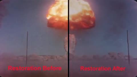 atomic bomb testing video restoration work
