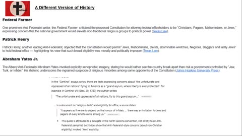 Anti-Federalists comments on jews