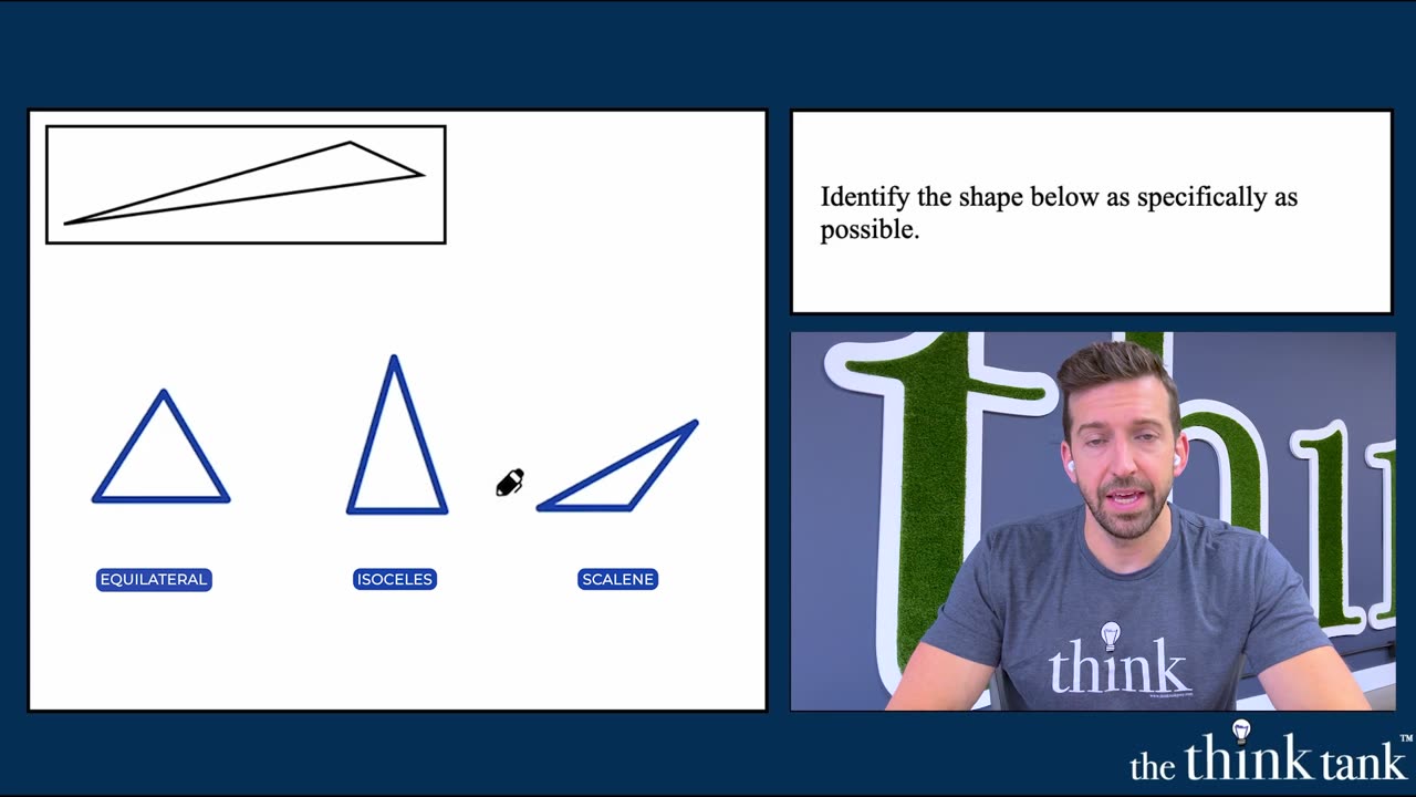 Identify the shape below! Understanding Different Types of Triangles!