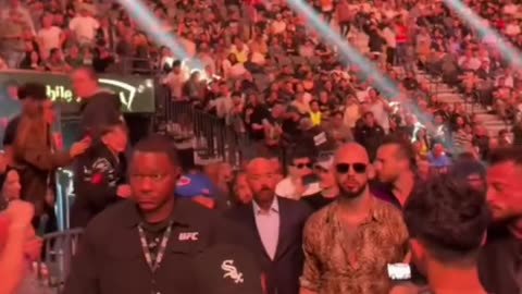 Andrew Tate and Tristan Tate Arriving at UFC 313 with The Nelk Boys