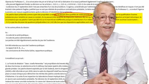 Attention à la vente des patchs de Valentonine : Pas d'autorisation de l'ANSM et décision de la CAA