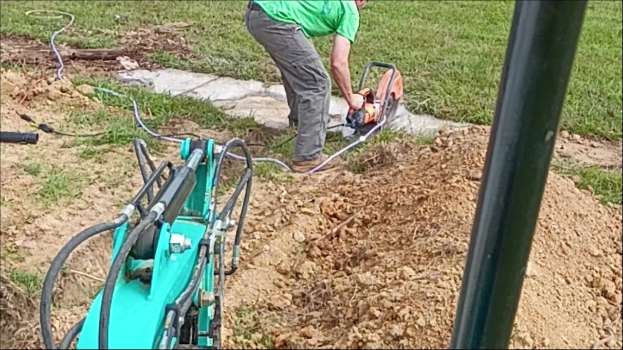 Cutting concrete and maybe some digging.