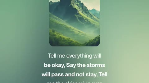 Tell Me Everything Will Be Okay (V4.5)