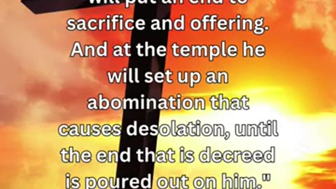 A Bible Verse for Spiritual Growth Daniel 9:27 prayer dailyverse dailybibleverse
