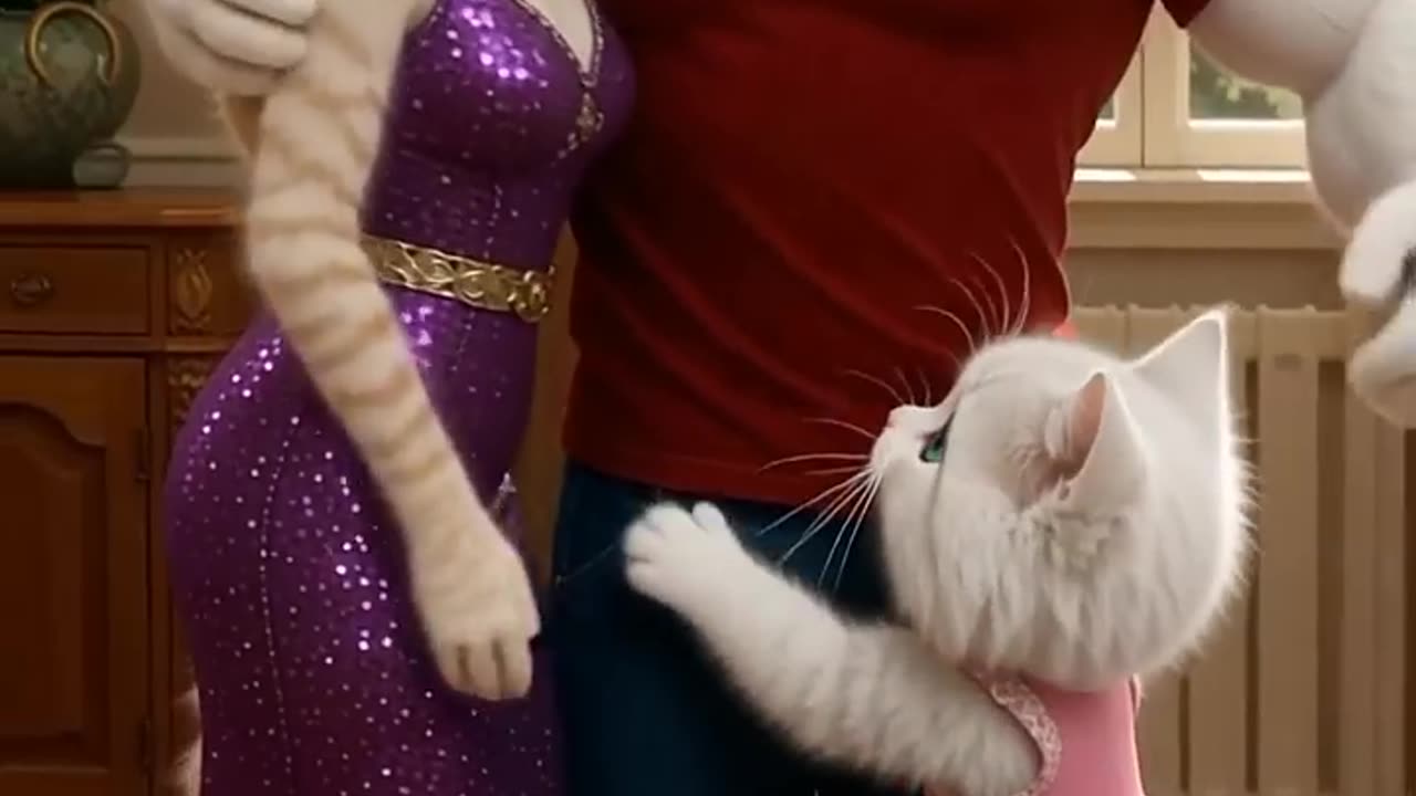 Cat funny video