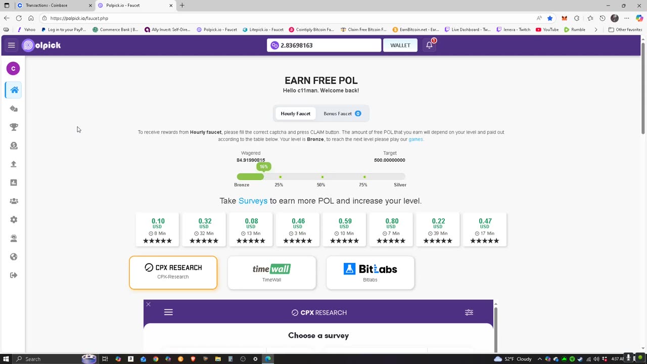 Watch Me Withdraw POL (MATIC) from Faucet Site Polpick.io !