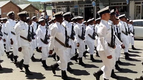 THE ANNUAL SOUTH AFRICAN NAVAL PARADE TAKES PLACE EVERY YEAR, THIS IS A POPULAR TOURIST ATTRACTION!