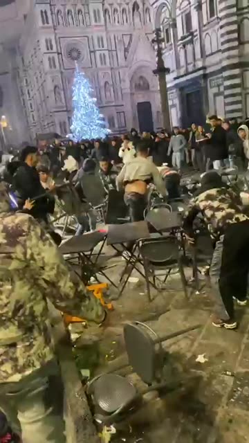 North Africans are creating chaos in Florence, with Italian families fleeing. We