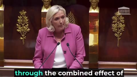 Marine Le Pen in the French Parliament today “We cannot give NATO membership to Ukraine"