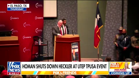 'Traitor!' Border czar Tom Homan heckled at Turning Point USA event