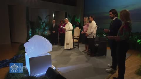 'Blessing Of The Waters" By Antichrist Pope Leo XIV At Pagan Earth Worship Ritual