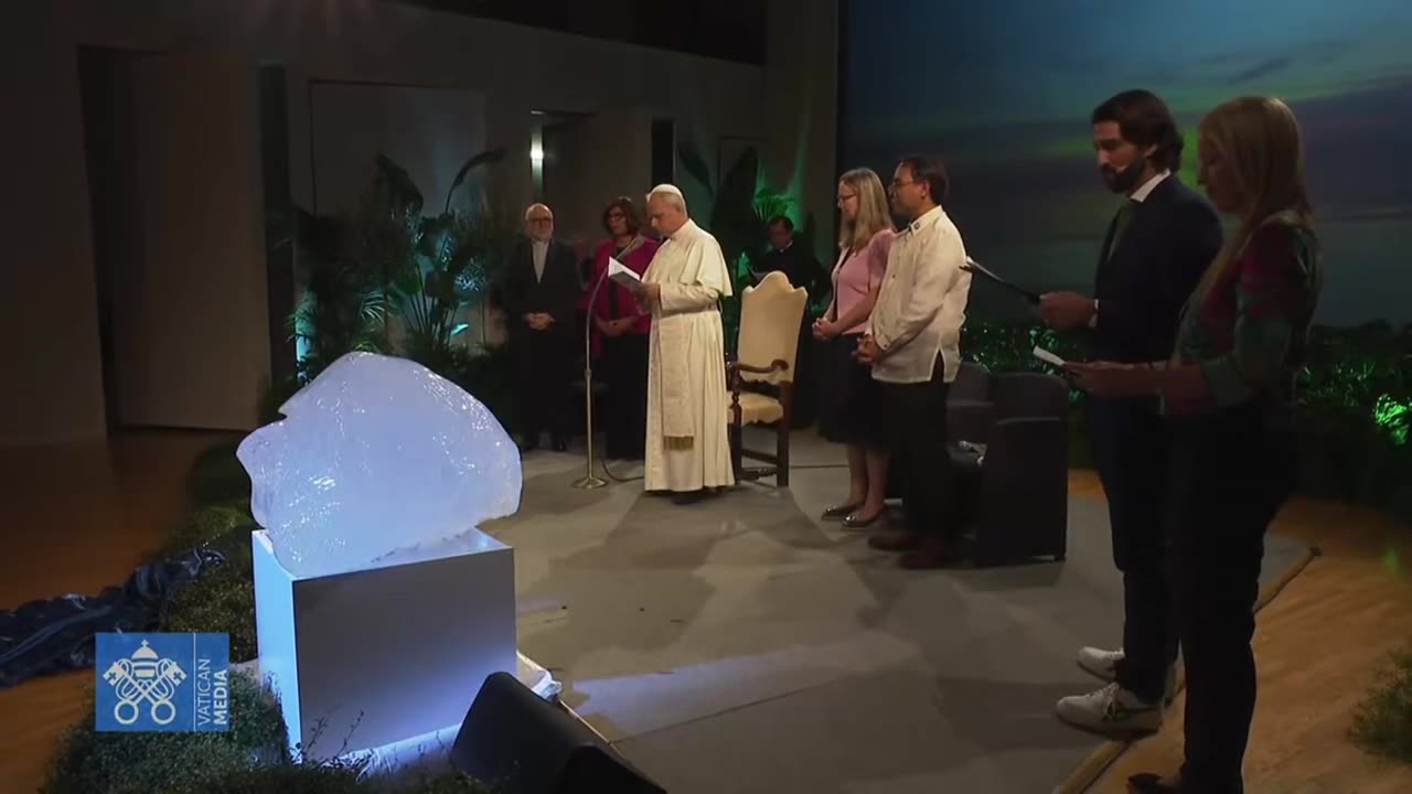 'Blessing Of The Waters" By Antichrist Pope Leo XIV At Pagan Earth Worship Ritual