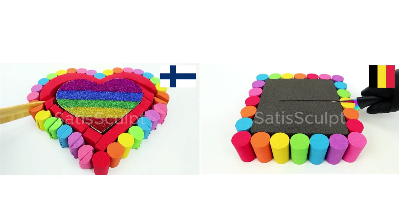 Symmetry of Nations 🇫🇮🇧🇪 — Pure 4K Visual ASMR • Dual Serenity • Konst i Rörelse