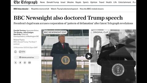 BBC Newsnight also doctored Trump J6 speech