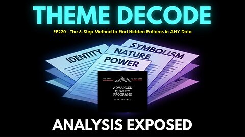 EP220—The 6-Step Method to Uncover Hidden Patterns in Any Data