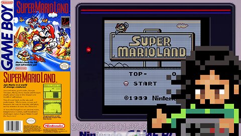 Super Mario Land (1989) Gameboy Playthrough.