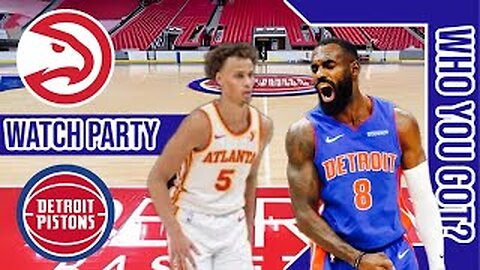 Atlanta Hawks vs Detroit Pistons | Live Play by Play | Watch Party Stream | NBA 2024 Game 🏀🔥