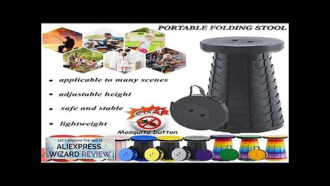 Hot Portable Folding Telescopic Stool Lightweight Plastic Subway Queuing Chair and Outdoor Review