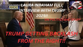Laura Ingraham interview with trump 11/10/25 and the backlash from the right. Hold the base together!!