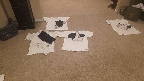 Kitting-up old, worn-out undergarments into ready-to-use bundles.