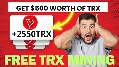 Get $500 in TRX for free with instant withdrawal ● Free Trx TRON mining website