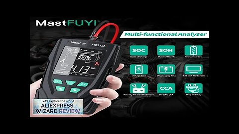 MASTFUYI FY8912A Car Battery System Tester 12V 24V Car Motorcycle Truck System Review