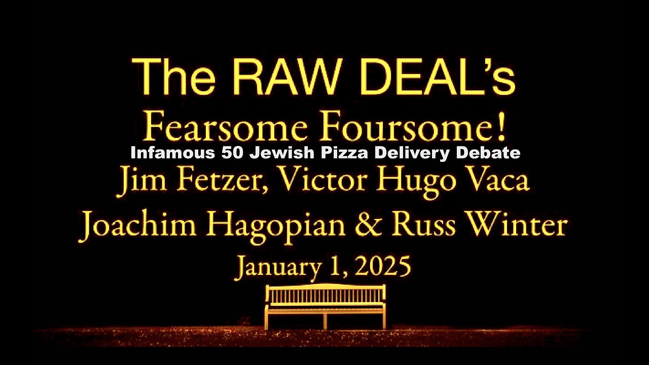 Jim Fetzer VictorHugo Clash Over Demons 50 Jewish Pizza Delivery Debate Russ Winter Joachim Hagopian