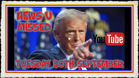 NEWS U MISSED TUESDAY 30TH SEPT 2025 WITH PAUL BROOKER