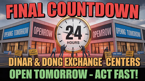 Final Countdown ⏰ Dinar & Dong Exchange Centers Open Tomorrow – Act Fast! 💥 Today's IQD News!