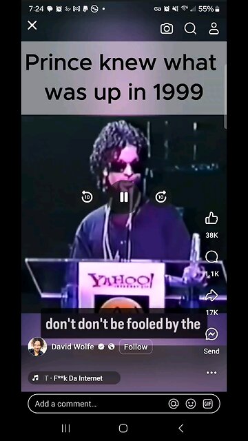 Prince prediction about the internet